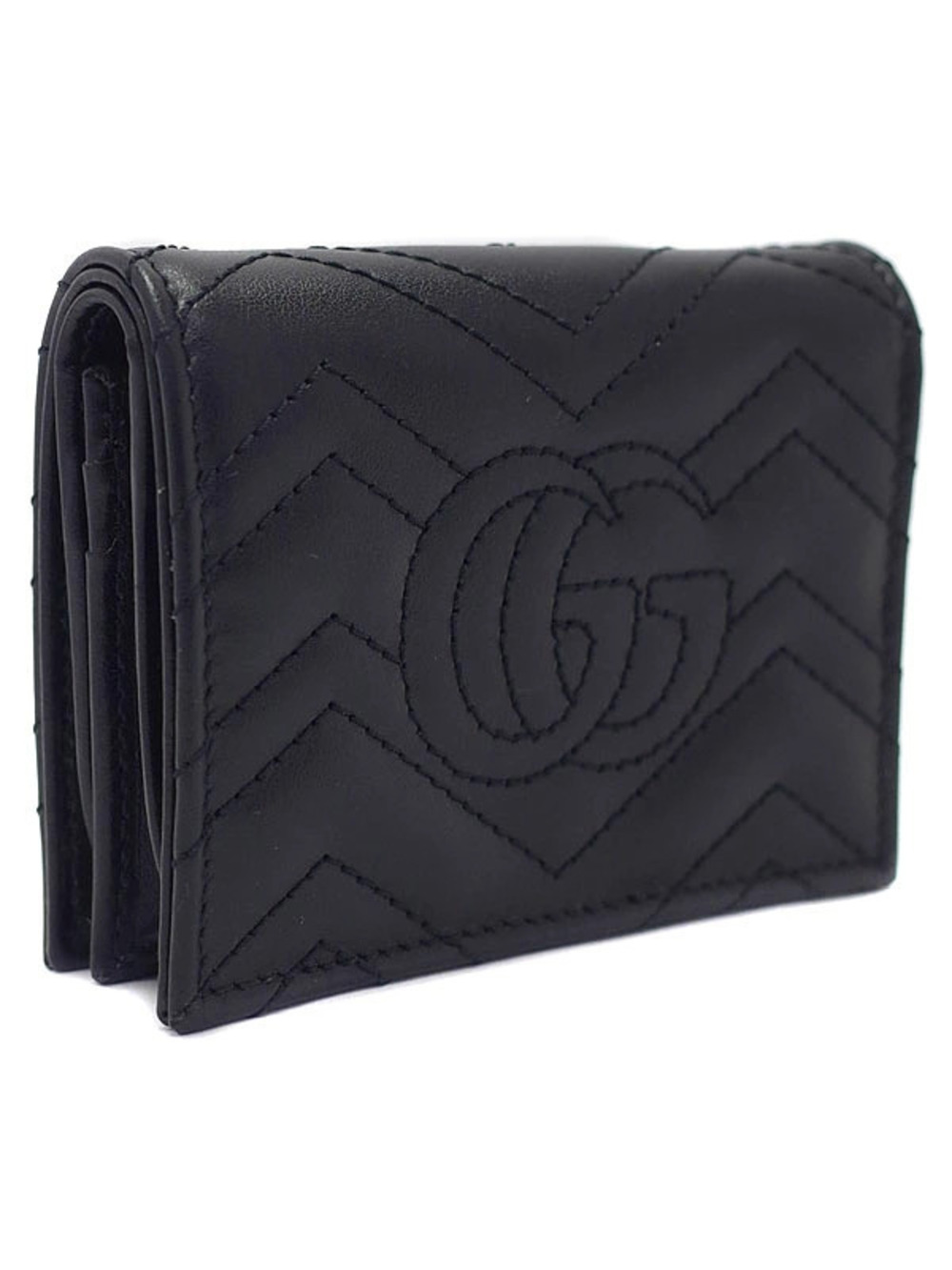 Gucci Short Marmont Wallet Card fold Coin GG Bi Billfold